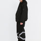 BSRABBIT ORIGINAL POT-X REFLECTIVE WIDE JOGGER PANTS BLACK BSR2425FWPT083