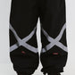 BSRABBIT ORIGINAL POT-X REFLECTIVE WIDE JOGGER PANTS BLACK BSR2425FWPT083