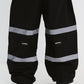 BSRABBIT ORIGINAL POT-X REFLECTIVE WIDE JOGGER PANTS BLACK BSR2425FWPT083