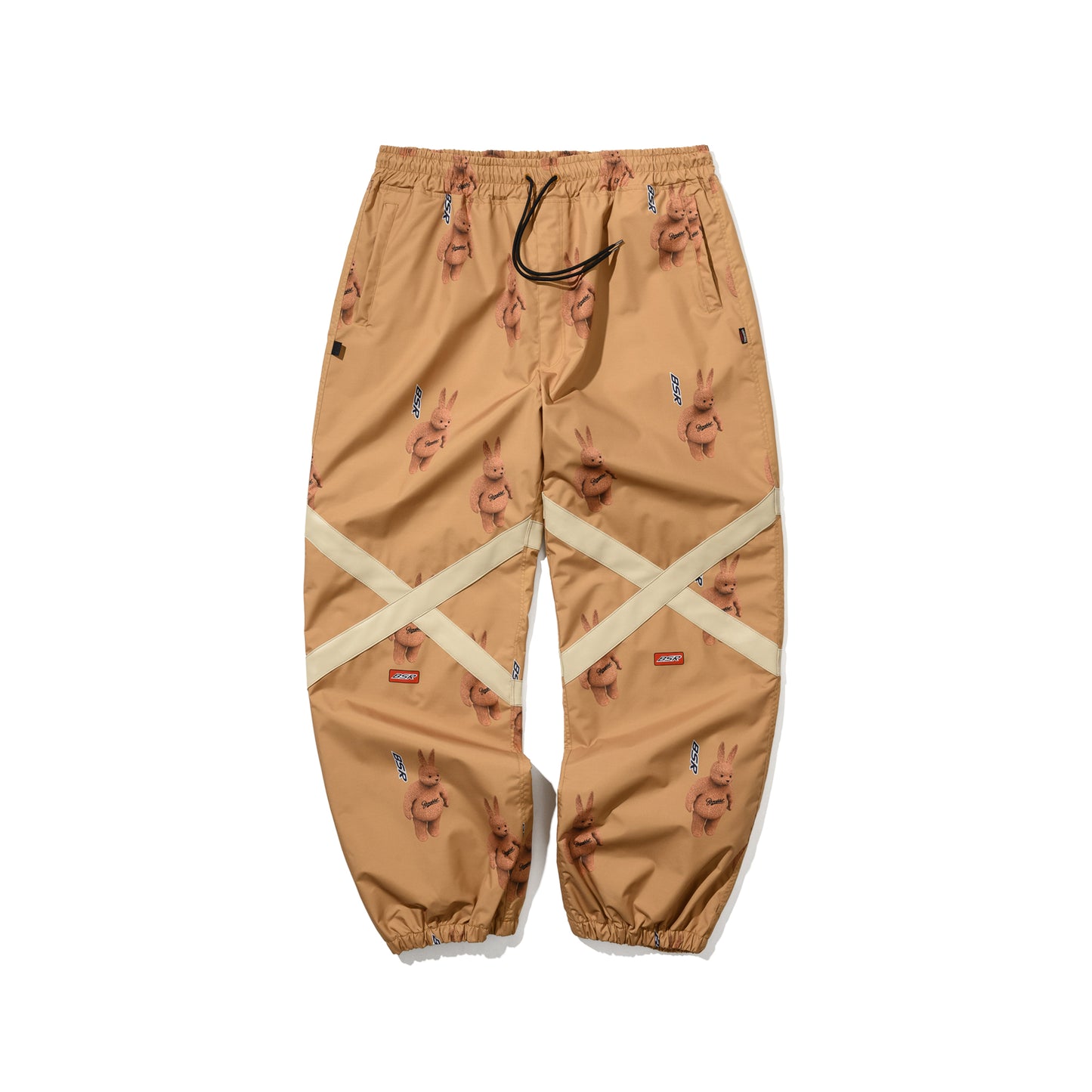 BSRABBIT ORIGINAL POT-X REFLECTIVE WIDE JOGGER PANTS BROWN BSR2425FWPT086