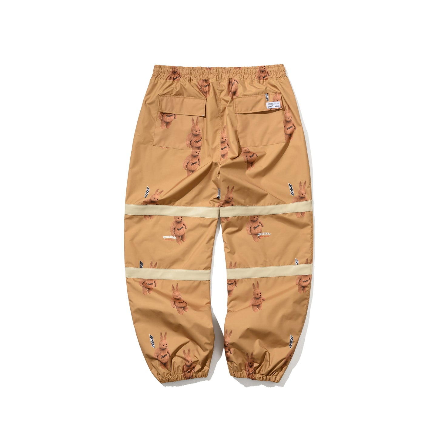 BSRABBIT ORIGINAL POT-X REFLECTIVE WIDE JOGGER PANTS BROWN BSR2425FWPT086