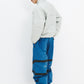 BSRABBIT ORIGINAL POT-X REFLECTIVE WIDE TRACK PANTS ASH BLUE BSR2425FWPT088