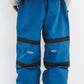 BSRABBIT ORIGINAL POT-X REFLECTIVE WIDE TRACK PANTS ASH BLUE BSR2425FWPT088