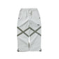 BSRABBIT ORIGINAL POT-X REFLECTIVE WIDE TRACK PANTS GRAY BSR2425FWPT087