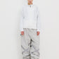 BSRABBIT ORIGINAL POT-X REFLECTIVE WIDE TRACK PANTS GRAY BSR2425FWPT087