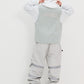 BSRABBIT ORIGINAL POT-X REFLECTIVE WIDE TRACK PANTS GRAY BSR2425FWPT087