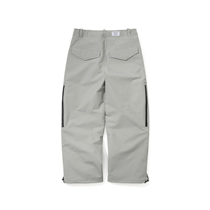 BSR2526FWPT002 SPECIAL SEAM SEALING WIDE VENTILATION PANTS INK SPLATTER GRAY
