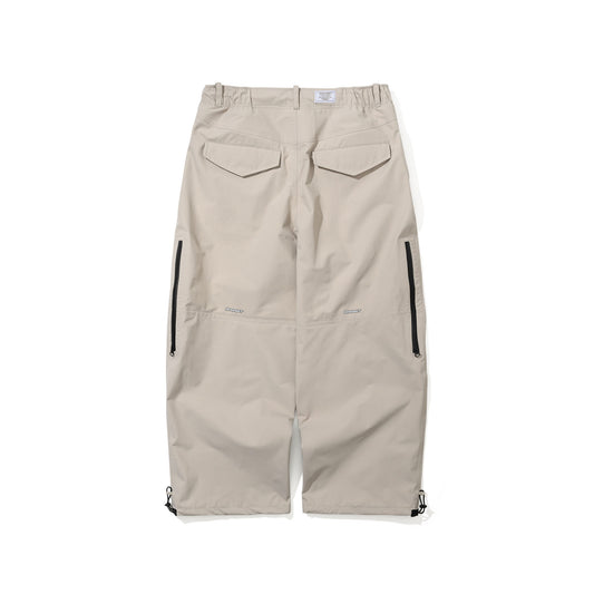 BSR2526FWPT005 MOUNTAIN 3L SEAM SEALING WIDE VENTILATION PANTS LIGHT BEIGE