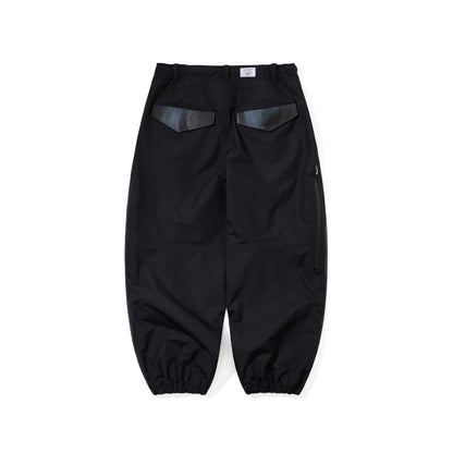 BSR2526FWPT007 FUSION 3L SEAM SEALING WIDE VENTILATION JOGGER PANTS BLACK