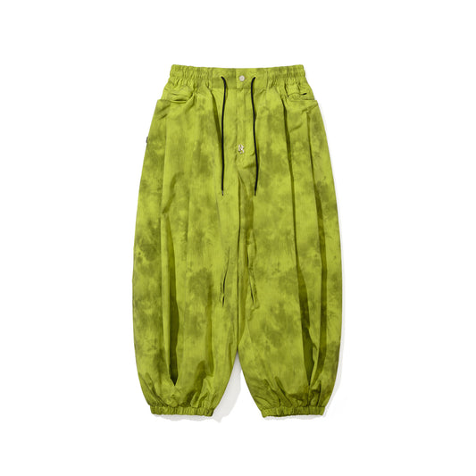 BSR2526FWPT010 DSXBS 3L NEW SUPER WIDE VENTILATION JOGGER PANTS RIP STOP LIME