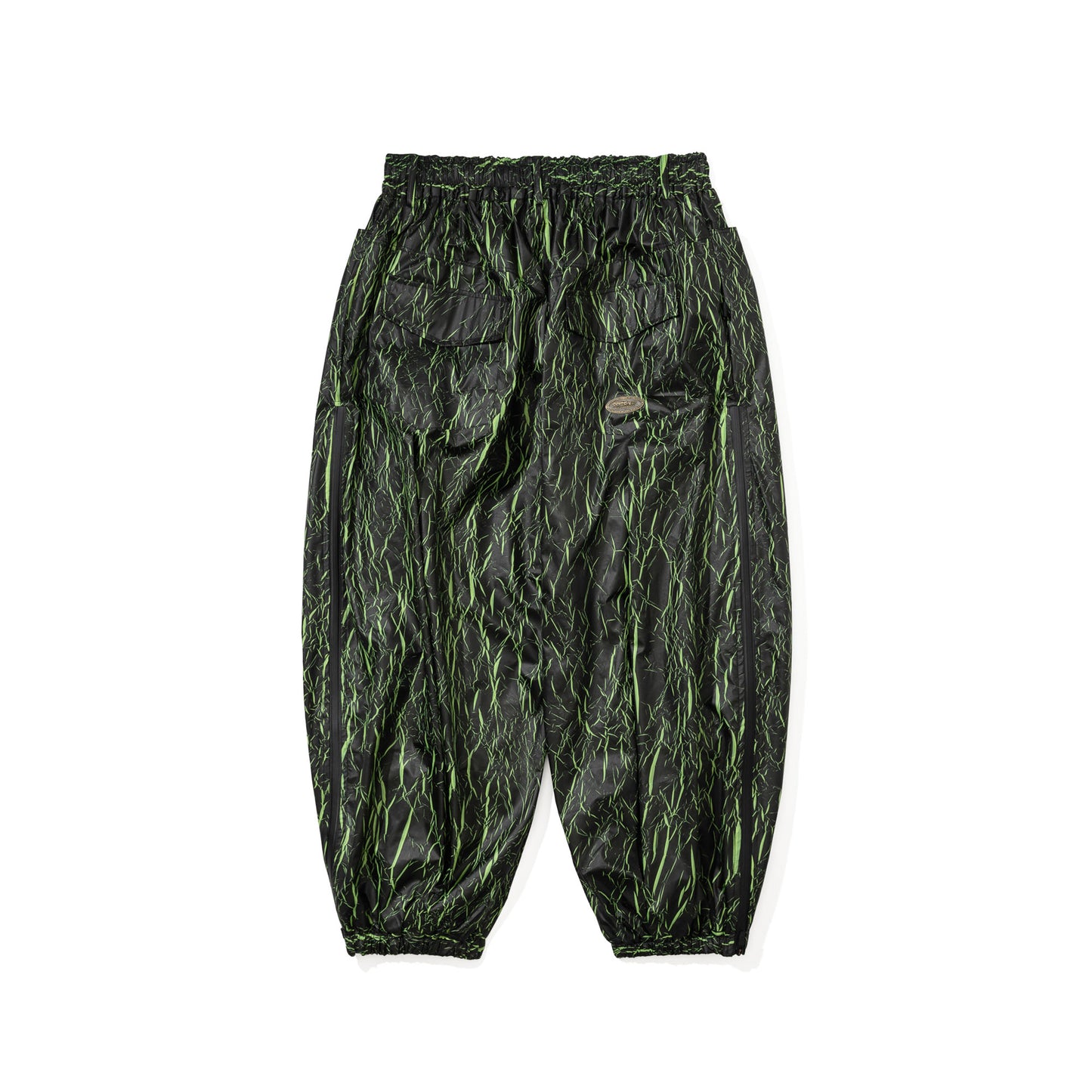 BSR2526FWPT012 DSXBS SIDE ZIP 3L NEW SUPER WIDE VENTILATION JOGGER PANTS BLACK GREEN