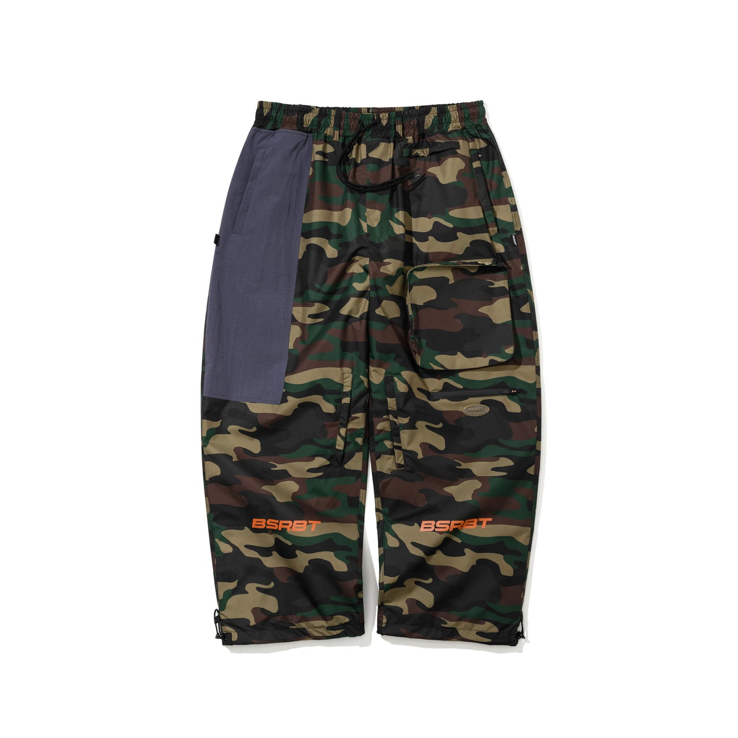 BSR2526FWPT017 3D ZIPPER POCKET SUPER WIDE VENTILATION PANTS WOODLAND CAMO