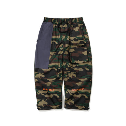 BSR2526FWPT017 3D ZIPPER POCKET SUPER WIDE VENTILATION PANTS WOODLAND CAMO