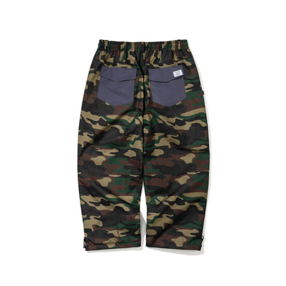 BSR2526FWPT017 3D ZIPPER POCKET SUPER WIDE VENTILATION PANTS WOODLAND CAMO