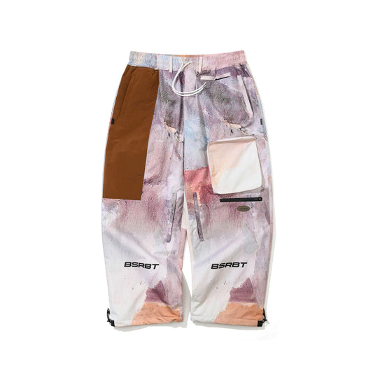BSR2526FWPT018 3D ZIPPER POCKET SUPER WIDE VENTILATION PANTS Oosisoak1861 ART