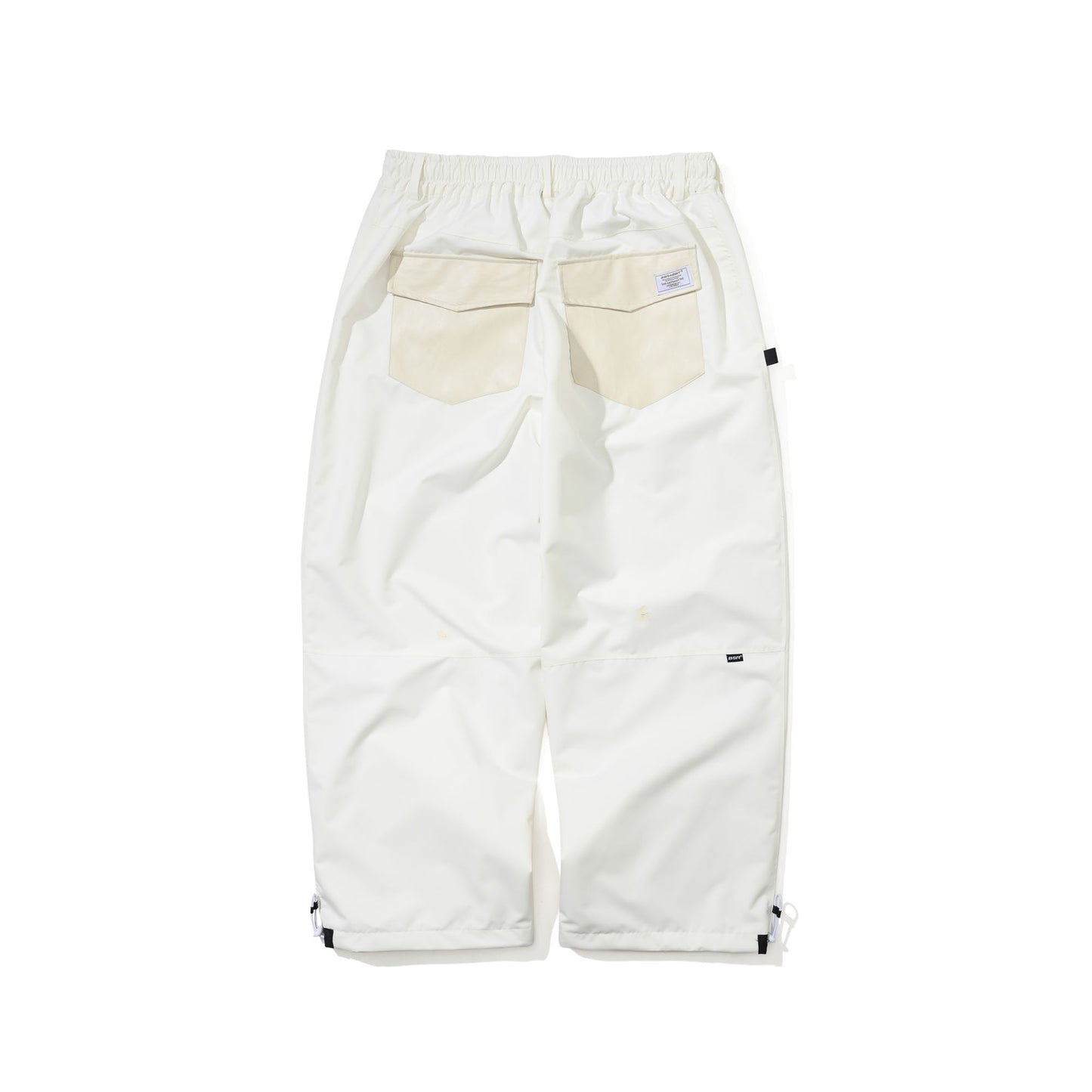 BSR2526FWPT027 VERTICAL APPLIQUE SUPER WIDE VENTILATION PANTS IVORY
