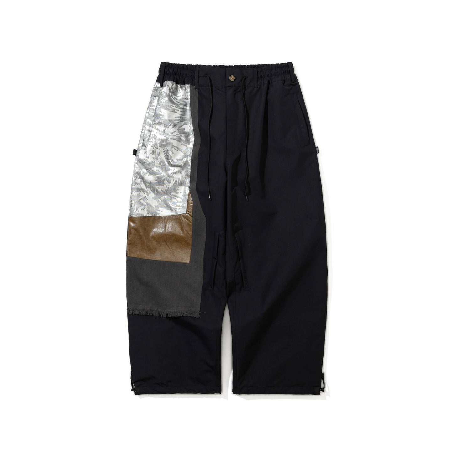 BSR2526FWPT030 AGED CONTRAST SUPER WIDE VENTILATION PANTS BLACK