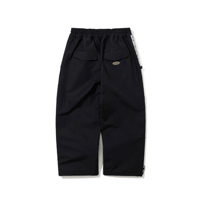 BSR2526FWPT030 AGED CONTRAST SUPER WIDE VENTILATION PANTS BLACK