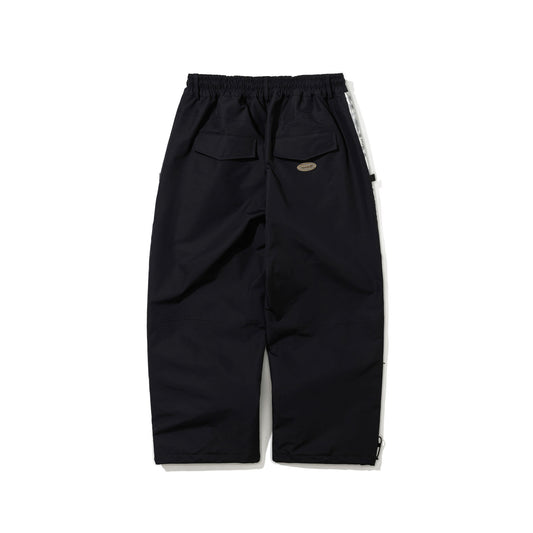 BSR2526FWPT030 AGED CONTRAST SUPER WIDE VENTILATION PANTS BLACK