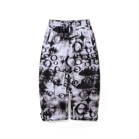 BSR2526FWPT031 LUNAR STAR SUPER WIDE VENTILATION PANTS SPRAYED WHITE