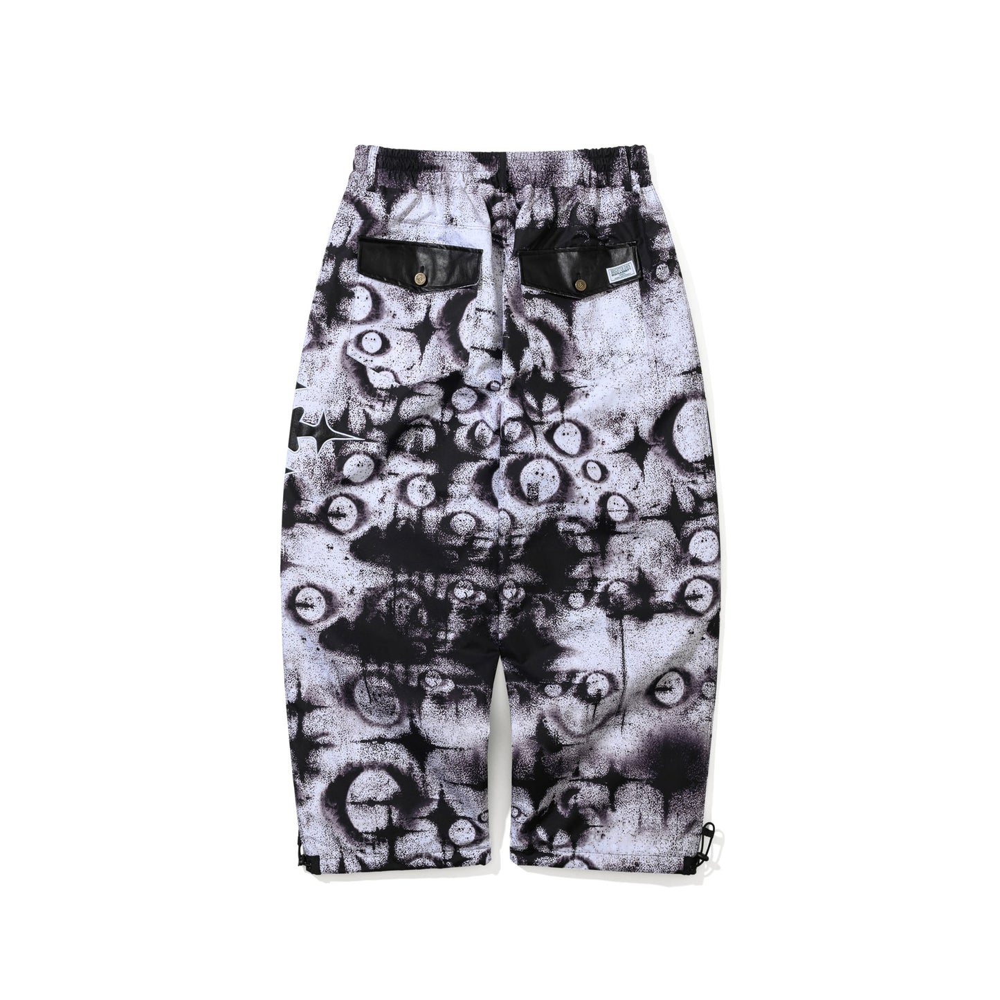 BSR2526FWPT031 LUNAR STAR SUPER WIDE VENTILATION PANTS SPRAYED WHITE