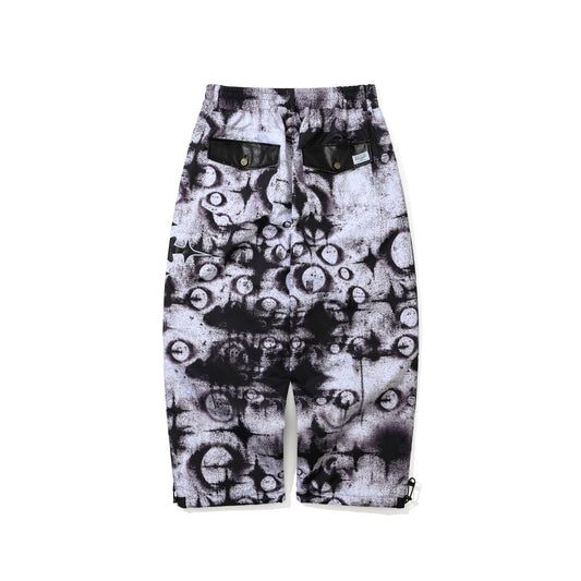 BSR2526FWPT031 LUNAR STAR SUPER WIDE VENTILATION PANTS SPRAYED WHITE