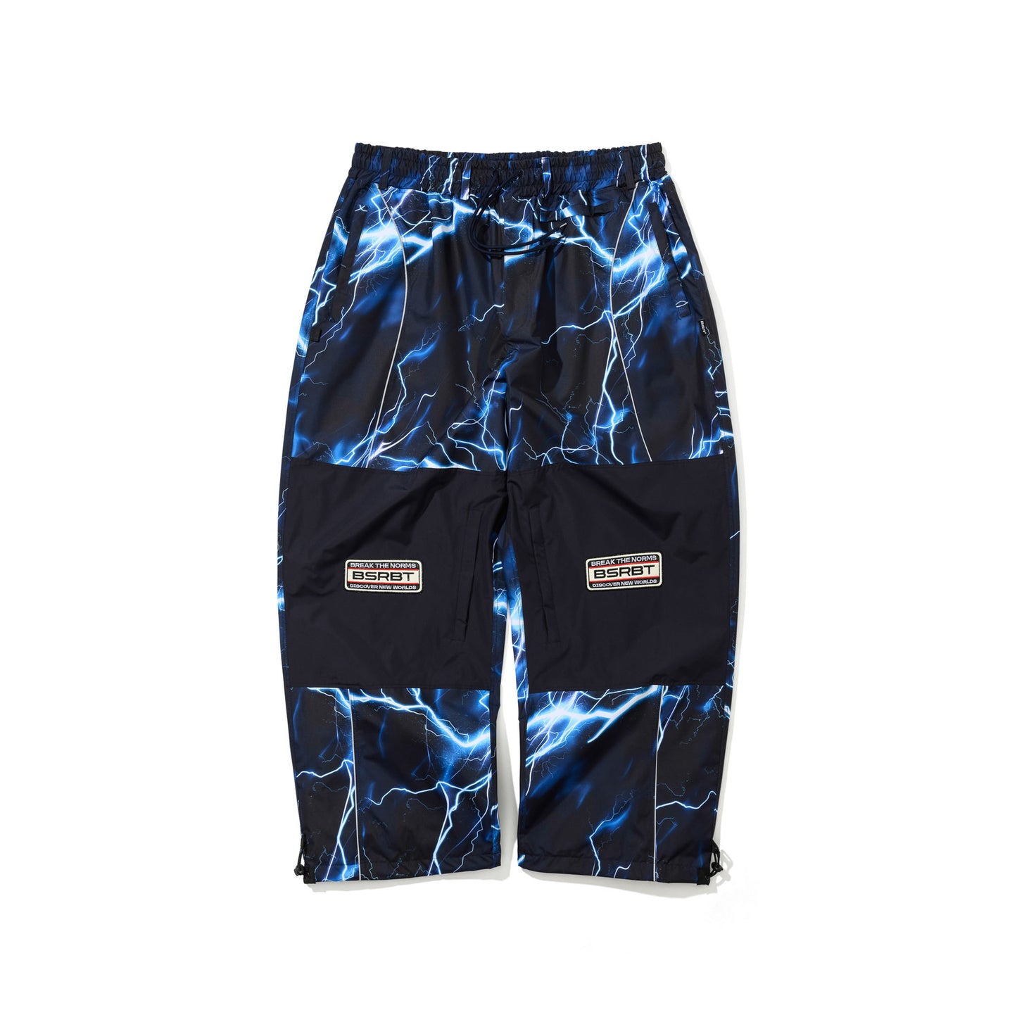 BSR2526FWPT038 PATCHED UTILITY SUPER WIDE VENTILATION PANTS DARK NAVY / THUNDER BLUE