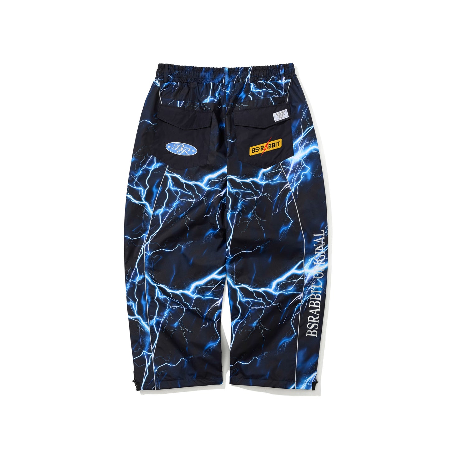 BSR2526FWPT038 PATCHED UTILITY SUPER WIDE VENTILATION PANTS DARK NAVY / THUNDER BLUE