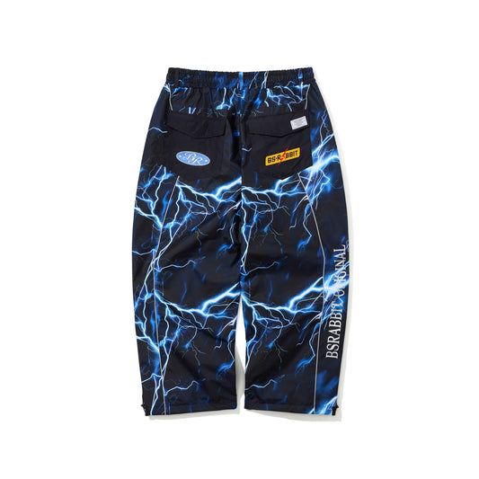 BSR2526FWPT038 PATCHED UTILITY SUPER WIDE VENTILATION PANTS DARK NAVY / THUNDER BLUE