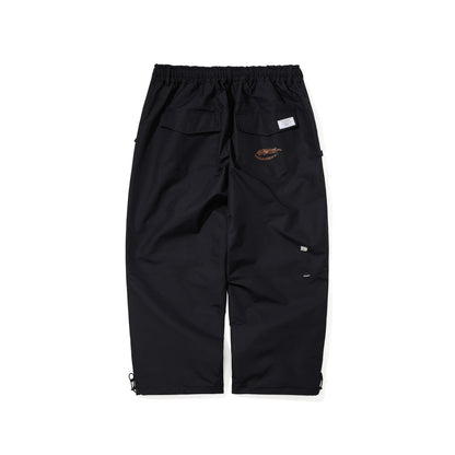 BSR2526FWPT039 NATURAL SUPER WIDE VENTILATION PANTS BLACK