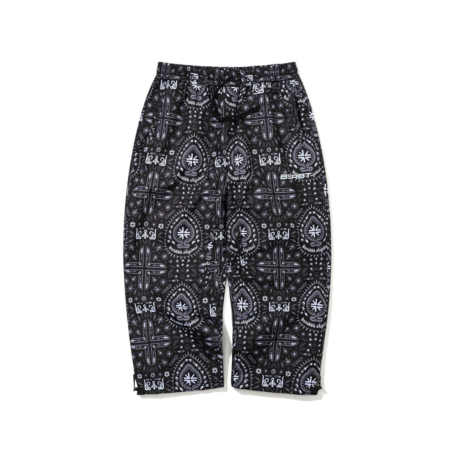 BSR2526FWPT042 ARTISTIC SUPER WIDE VENTILATION PANTS PAISLEY BLACK