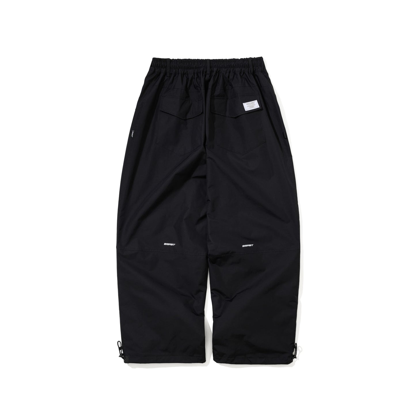 BSR2526FWPT046 VERTICAL PRINT SUPER WIDE VENTILATION PANTS BLACK