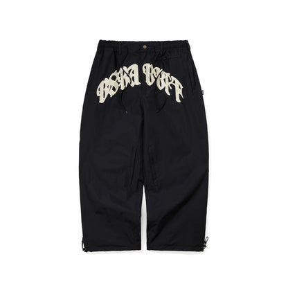 BSR2526FWPT048 ARC LOGO SUPER WIDE VENTILATION PANTS BLACK