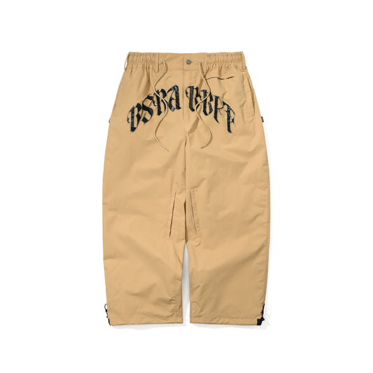 BSR2526FWPT049 ARC LOGO SUPER WIDE VENTILATION PANTS BEIGE