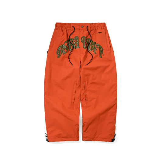 BSR2526FWPT050 ARC LOGO SUPER WIDE VENTILATION PANTS BRICK RED