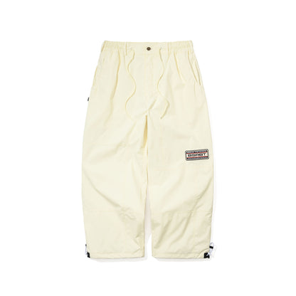 BSR2526FWPT052 CLEAN CUT PATCH SUPER WIDE PANTS CREAM