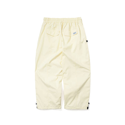 BSR2526FWPT052 CLEAN CUT PATCH SUPER WIDE PANTS CREAM