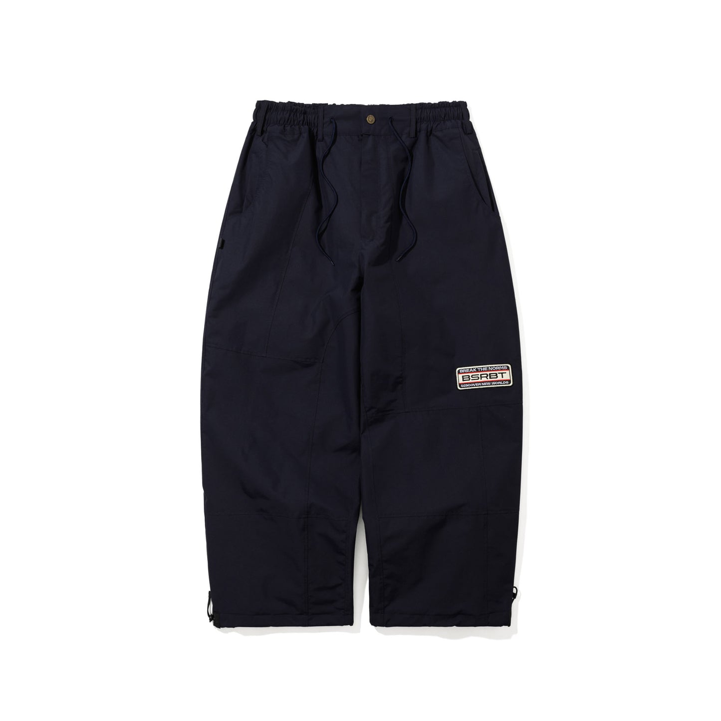 BSR2526FWPT053 CLEAN CUT PATCH SUPER WIDE PANTS DARK NAVY