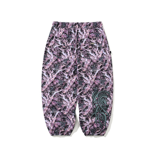 BSR2526FWPT055 BSRB KR JAGAE ART SUPER WIDE VENTILATION JOGGER PANTS PURPLE