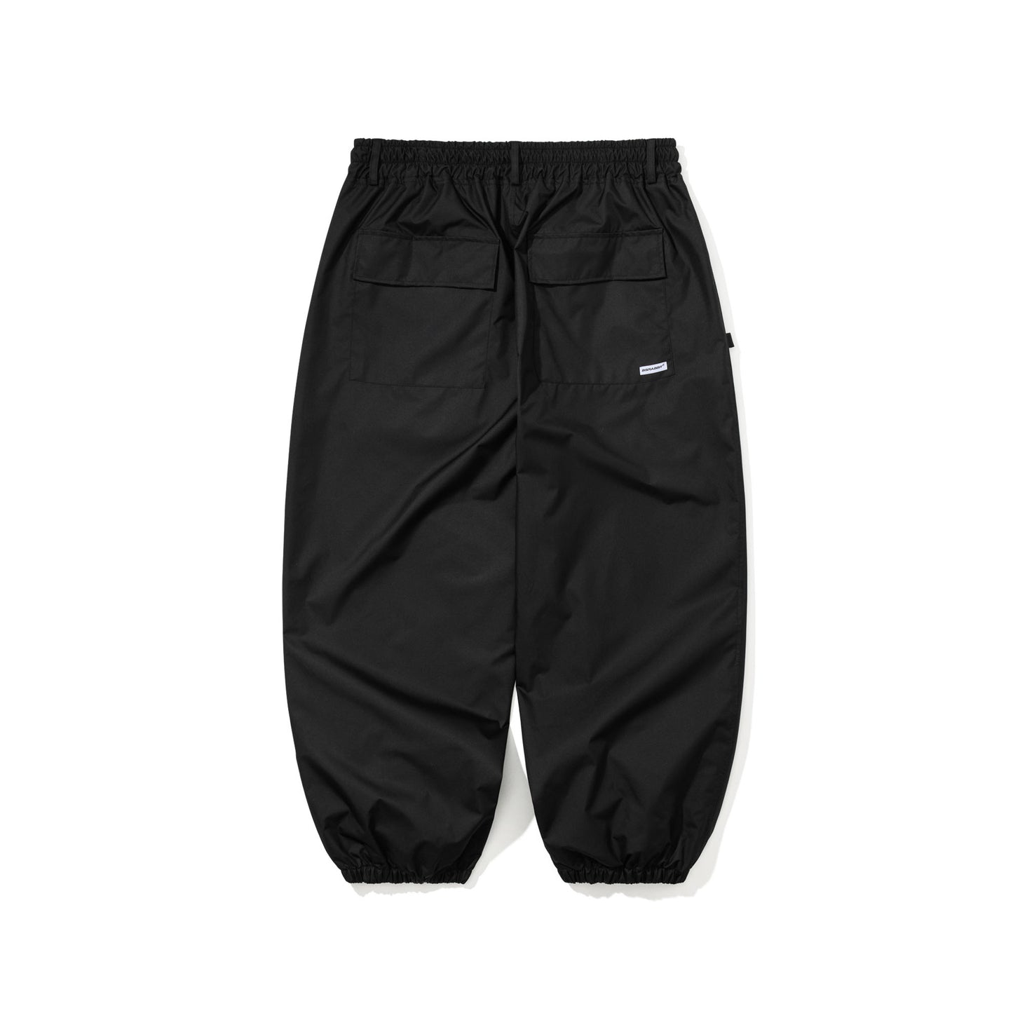 BSR2526FWPT057 DUAL TONE SUPER WIDE JOGGER PANTS BLACK
