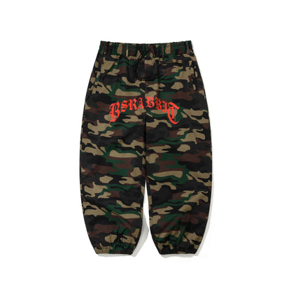 BSR2526FWPT059 ALWAYS ON SUPER WIDE JOGGER PANTS WOODLAND CAMO