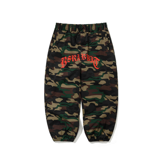 BSR2526FWPT059 ALWAYS ON SUPER WIDE JOGGER PANTS WOODLAND CAMO