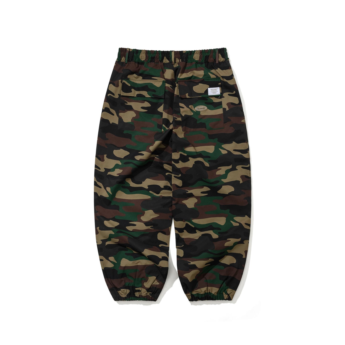BSR2526FWPT059 ALWAYS ON SUPER WIDE JOGGER PANTS WOODLAND CAMO