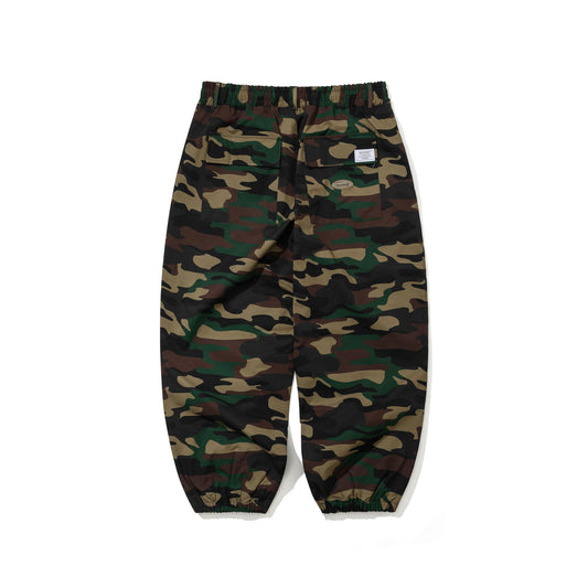 BSR2526FWPT059 ALWAYS ON SUPER WIDE JOGGER PANTS WOODLAND CAMO