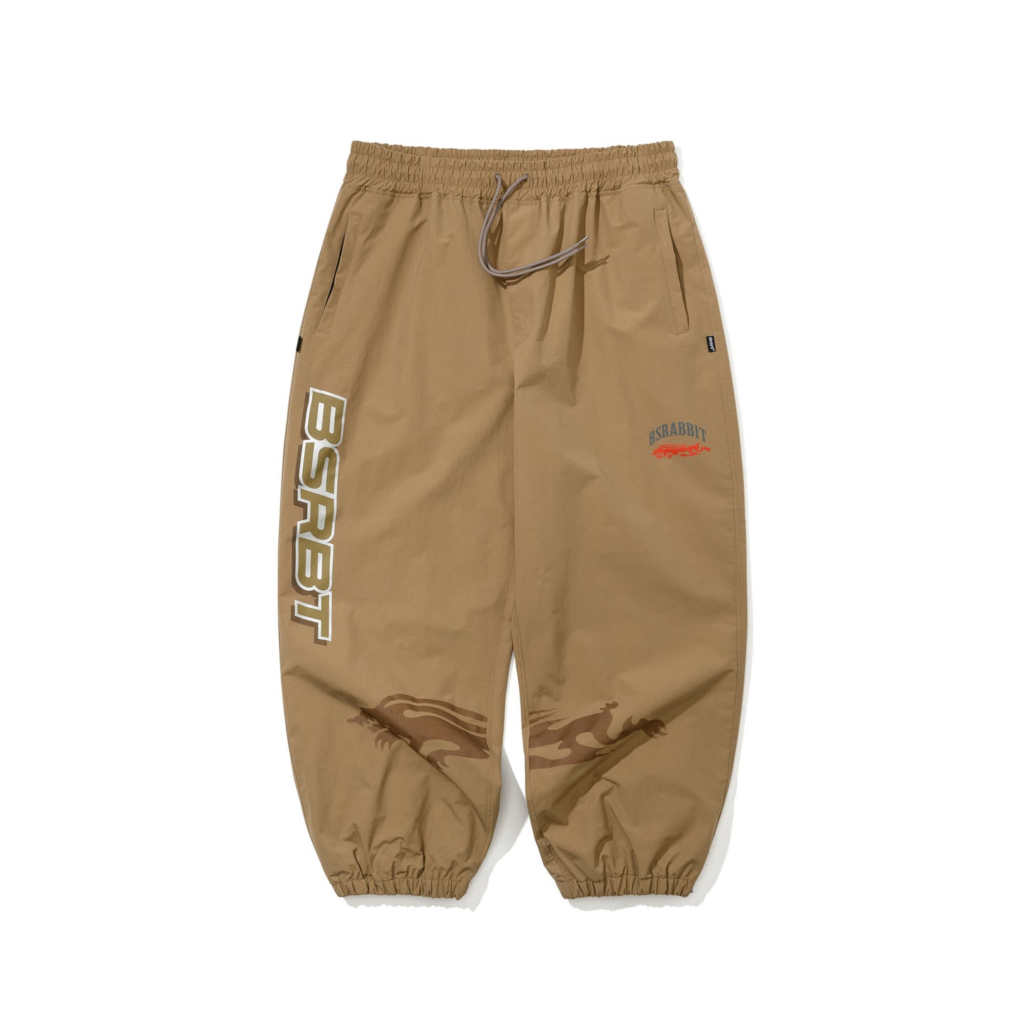 BSR2526FWPT066 LIGHT ACTIVE SUPER WIDE JOGGER PANTS BEIGE