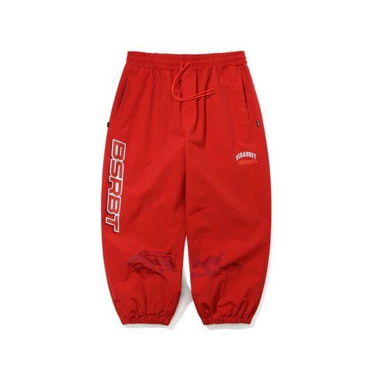 BSR2526FWPT067 LIGHT ACTIVE SUPER WIDE JOGGER PANTS RED
