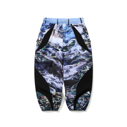 BSR2526FWPT068 BSRBT SPORTY SUPER WIDE JOGGER PANTS SNOW MOUNTAIN