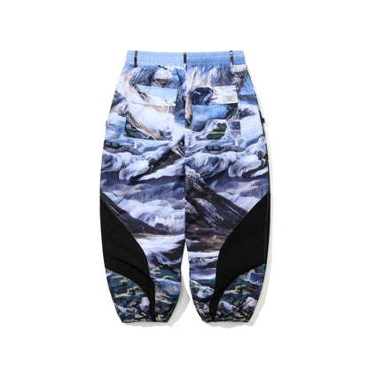 BSR2526FWPT068 BSRBT SPORTY SUPER WIDE JOGGER PANTS SNOW MOUNTAIN