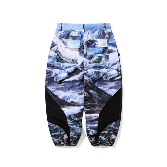 BSR2526FWPT068 BSRBT SPORTY SUPER WIDE JOGGER PANTS SNOW MOUNTAIN