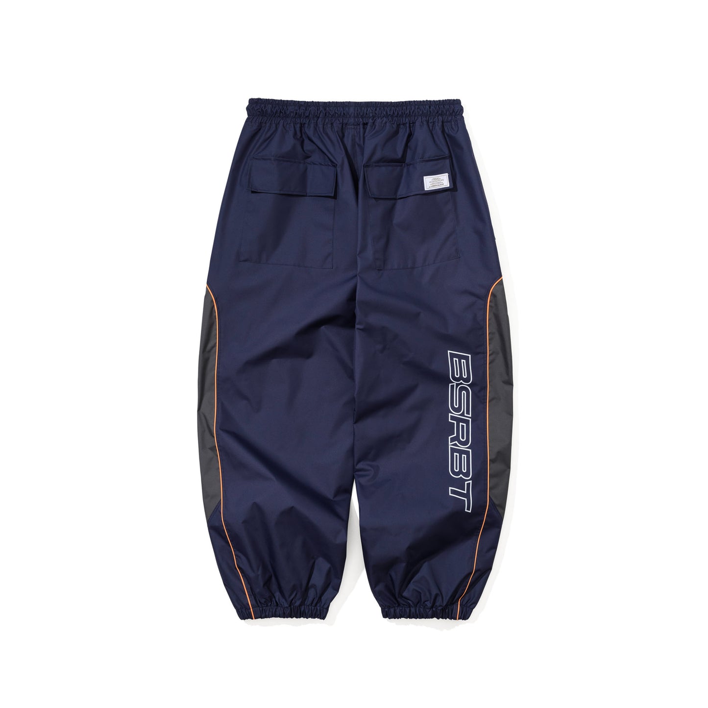 BSR2526FWPT072 LIGHT WEIGHT REFLECTIVE LINE SUPER WIDE JOGGER PANTS NAVY